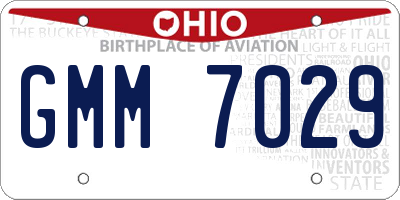 OH license plate GMM7029
