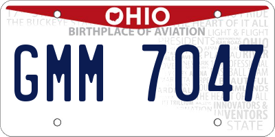 OH license plate GMM7047