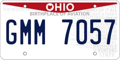 OH license plate GMM7057
