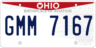 OH license plate GMM7167
