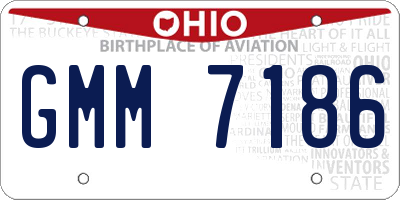 OH license plate GMM7186