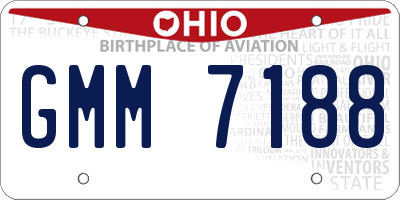 OH license plate GMM7188
