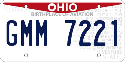 OH license plate GMM7221