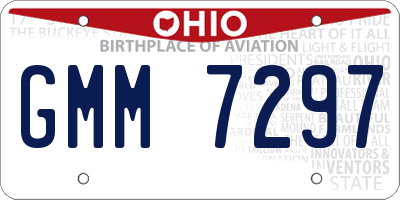 OH license plate GMM7297