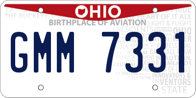 OH license plate GMM7331