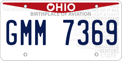 OH license plate GMM7369