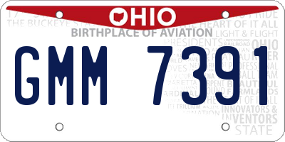 OH license plate GMM7391