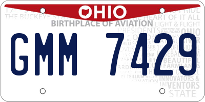 OH license plate GMM7429
