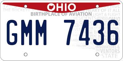 OH license plate GMM7436