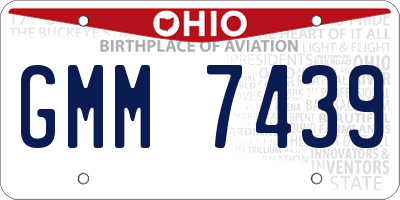 OH license plate GMM7439