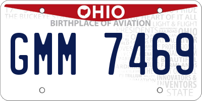 OH license plate GMM7469