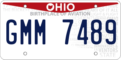 OH license plate GMM7489
