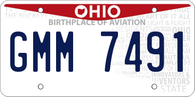 OH license plate GMM7491