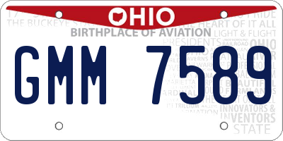 OH license plate GMM7589