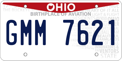 OH license plate GMM7621