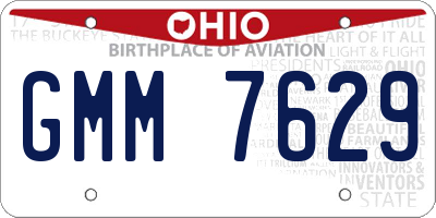 OH license plate GMM7629