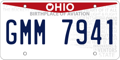 OH license plate GMM7941