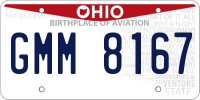OH license plate GMM8167