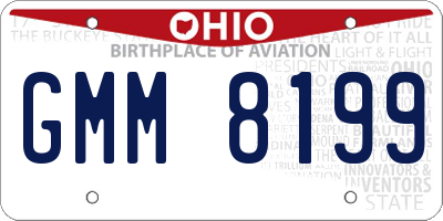 OH license plate GMM8199