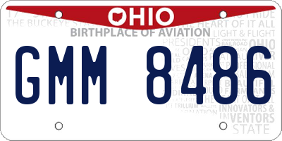 OH license plate GMM8486