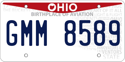 OH license plate GMM8589