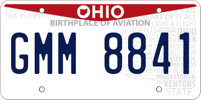 OH license plate GMM8841