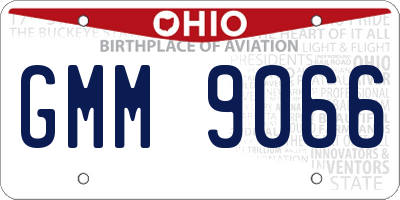 OH license plate GMM9066