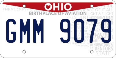 OH license plate GMM9079