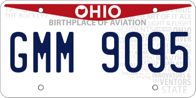 OH license plate GMM9095