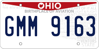 OH license plate GMM9163
