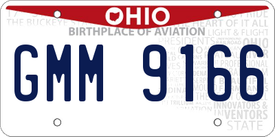 OH license plate GMM9166