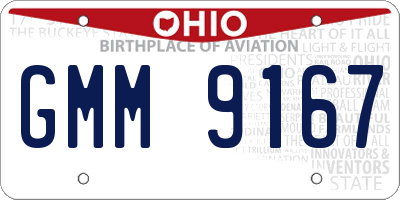 OH license plate GMM9167