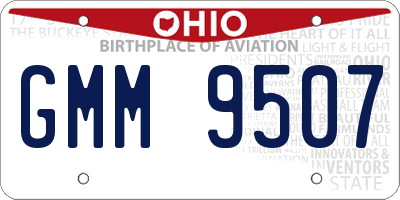 OH license plate GMM9507