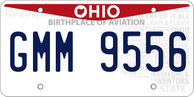 OH license plate GMM9556