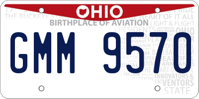 OH license plate GMM9570
