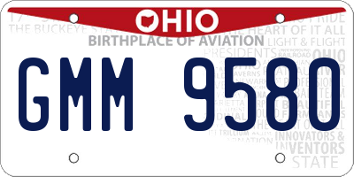 OH license plate GMM9580