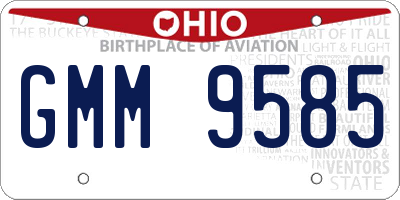 OH license plate GMM9585