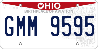 OH license plate GMM9595