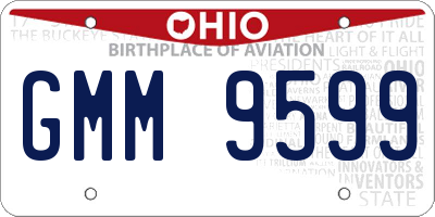 OH license plate GMM9599