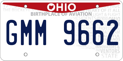 OH license plate GMM9662