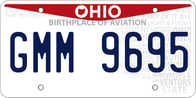 OH license plate GMM9695