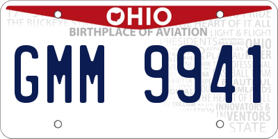 OH license plate GMM9941