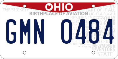 OH license plate GMN0484