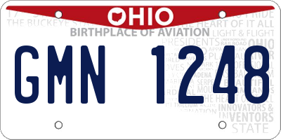 OH license plate GMN1248
