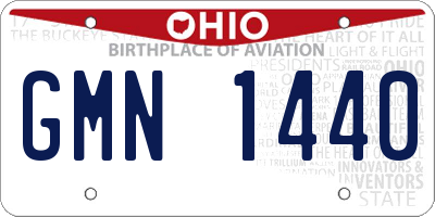OH license plate GMN1440