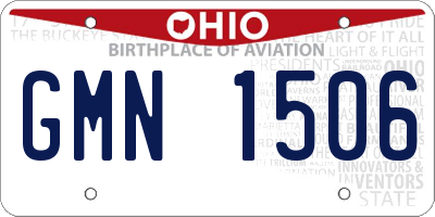 OH license plate GMN1506
