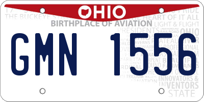 OH license plate GMN1556