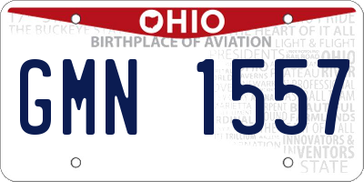 OH license plate GMN1557