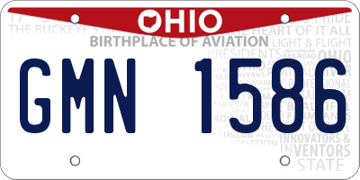 OH license plate GMN1586