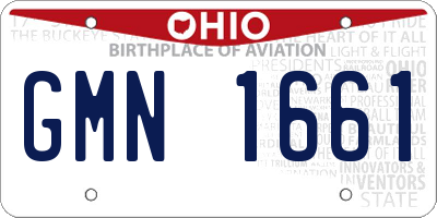 OH license plate GMN1661